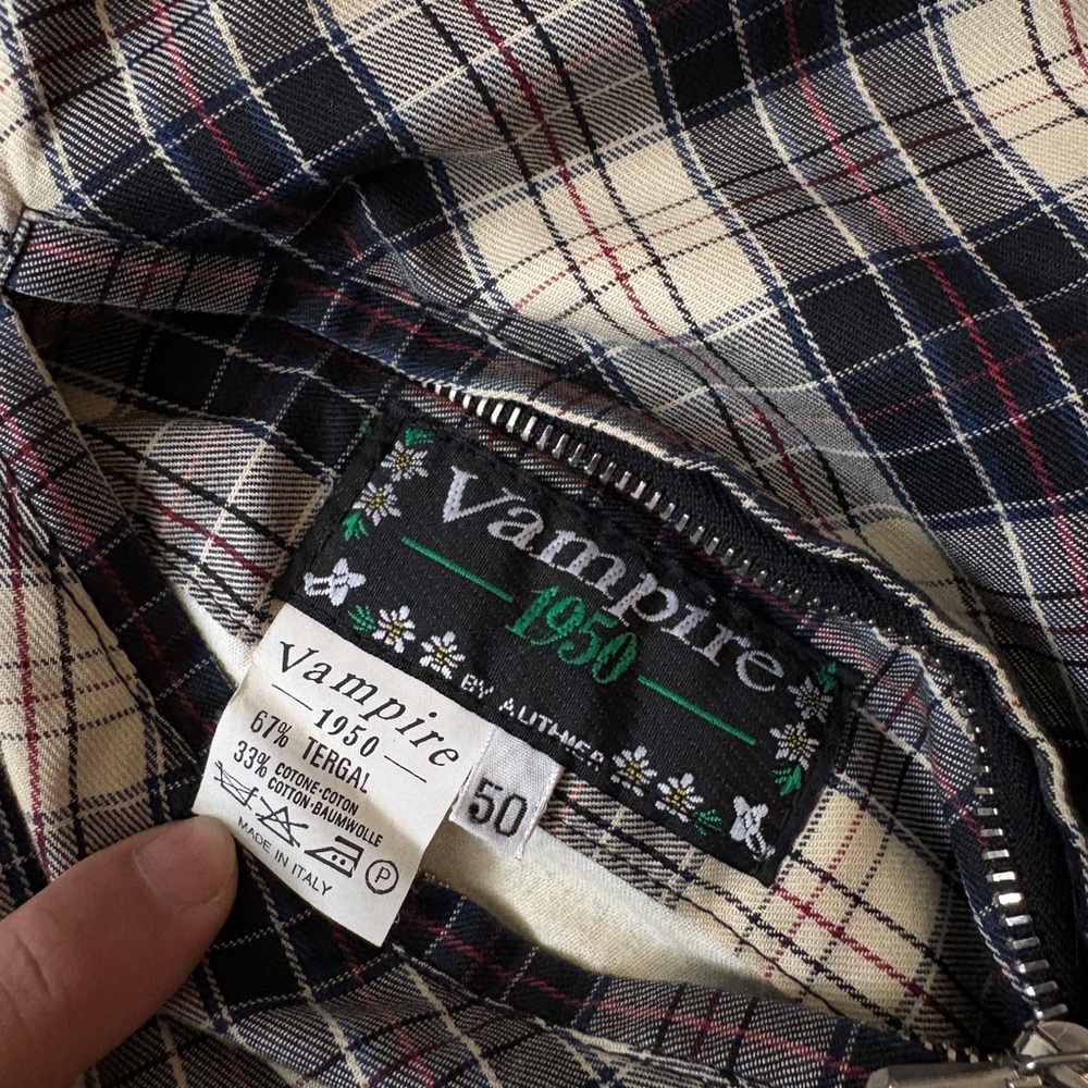1960s Plaid Reversible Jacket - Picture 7 of 14